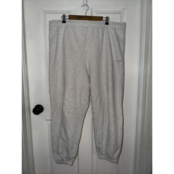 Aritzia Pants - Aritzia Women's Cozy Light Gray Mega Fit Cotton Fleece Sweatpants Size XXL